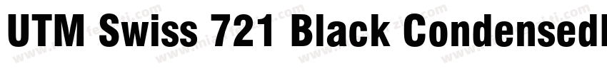 UTM Swiss 721 Black CondensedBebas字体转换